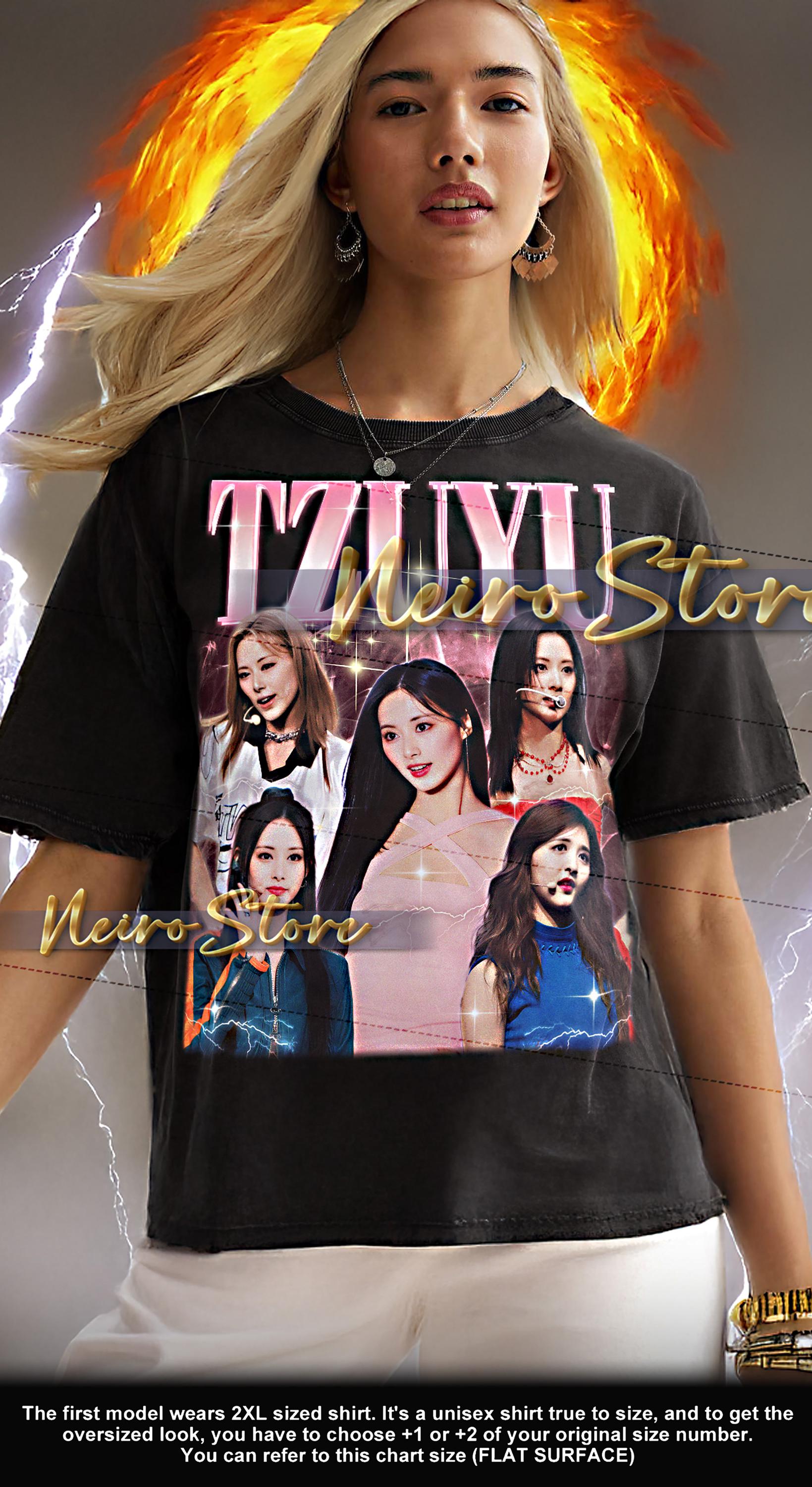 TWICE TZUYU abouTZU ロゴ　Tシャツ　ツウィ　グッズ　Lサイズ 高価値セリー abouTZU ツウィ TWICE Tシャツ SHOP JYP 新品未