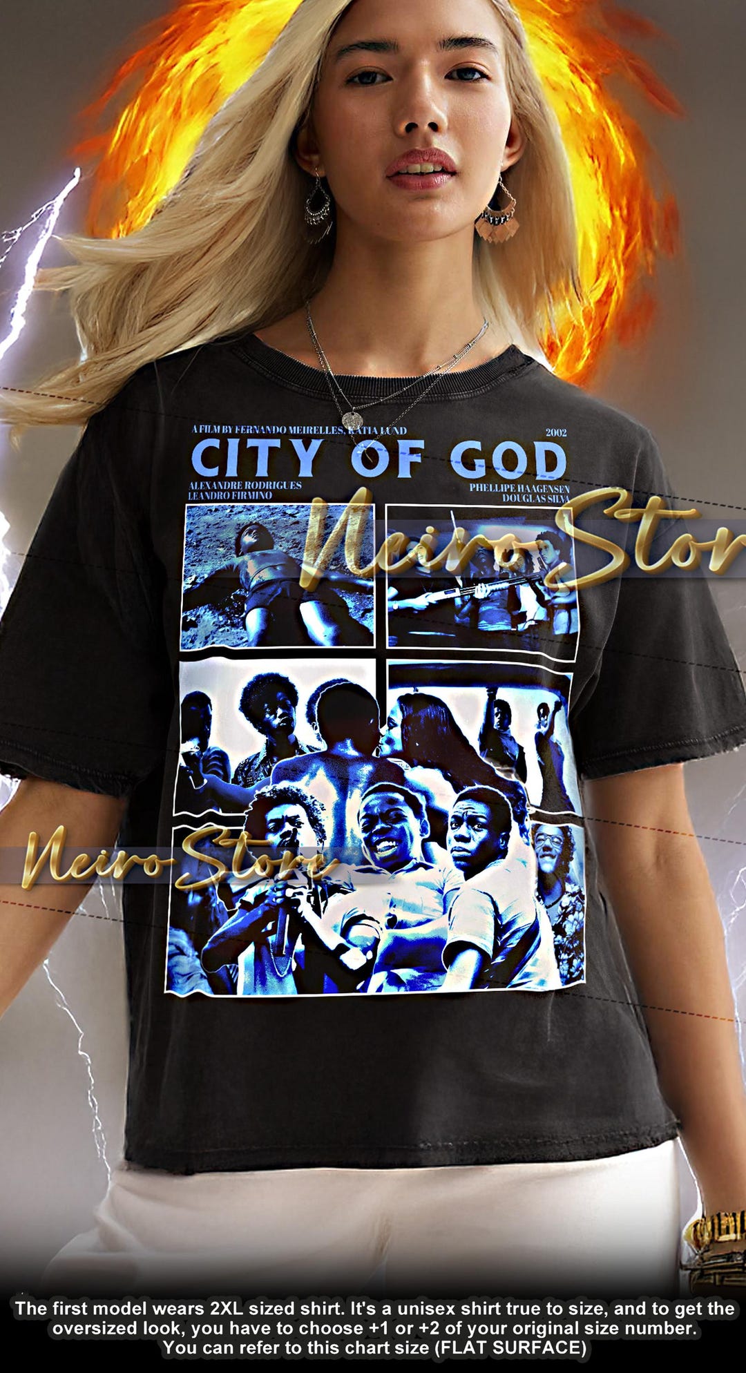 City of God Bootleg Shirt, City of God Retro Tees, Rocket, Lil Ze