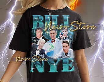 BILL NYE Shirt - Bill Nye Vintage Shirt, Bill Nye Retro 90s Tshirt, Bill Nye Bootleg Tee, Bill Nye Sweater, Science Guy Shirt