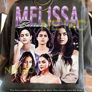 Melissa Barrera 90s Vintage Retro Bootleg Shirt, Scream Queen Graphic Tee, Horror Movie Actress Fan Apparel