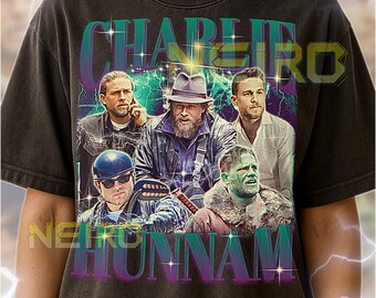 Charlie Hunnam Bootleg Shirt, Vintage Actor Star Celebrity Performer Tee, 90s Retro Throwback T-shirt, Charlie Hunnam Sweater