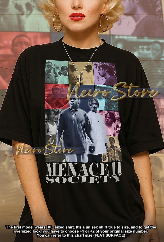 MENACE Ii SOCIETY Bootleg Shirt, Menace Ii Society Retro Tees