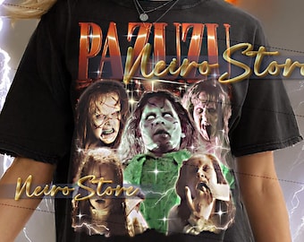 PAZUZU Shirt - Pazuzu Retro Tees, Pazuzu Bootleg Tshirt, Pazuzu Vintage 90s, The Exorcist Horror Sweatshirt
