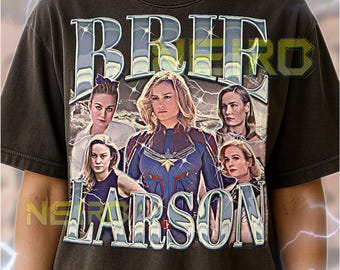 Brie Larson Bootleg Shirt, Vintage Actress Star Superhero Celebrity Tee, 90s Retro Throwback T-shirt, Brie Larson Sweater