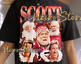 SCOTT CALVIN Shirt - Scott Calvin Retro Tees, Scott Calvin Bootleg Tshirt, The Santa Clause Movie Sweatshirt