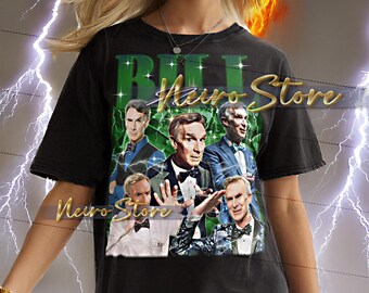 BILL NYE Bootleg Shirt - Bill Nye Vintage Shirt, Bill Nye Fan, Bill Nye Retro 90s, Bill Nye Tee, Bill Nye Gift