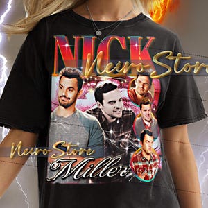 NICK MILLER Shirt - Nick Miller Bootleg Tshirt, Nick Miller Vintage 90s, Nick Miller Retro Tees, TV Sitcom Star Sweatshirt