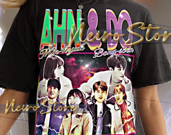 Ahn Min Hyuk and Do Bong Soon Bootleg Shirt, Strong Love Retro Tees, CEO & Heroine, Crime Fighting Couple Tee