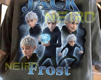 Jack Frost 90s Vintage Retro Bootleg Shirt, Winter Spirit Graphic Tee, Snow Guardian Fan Apparel
