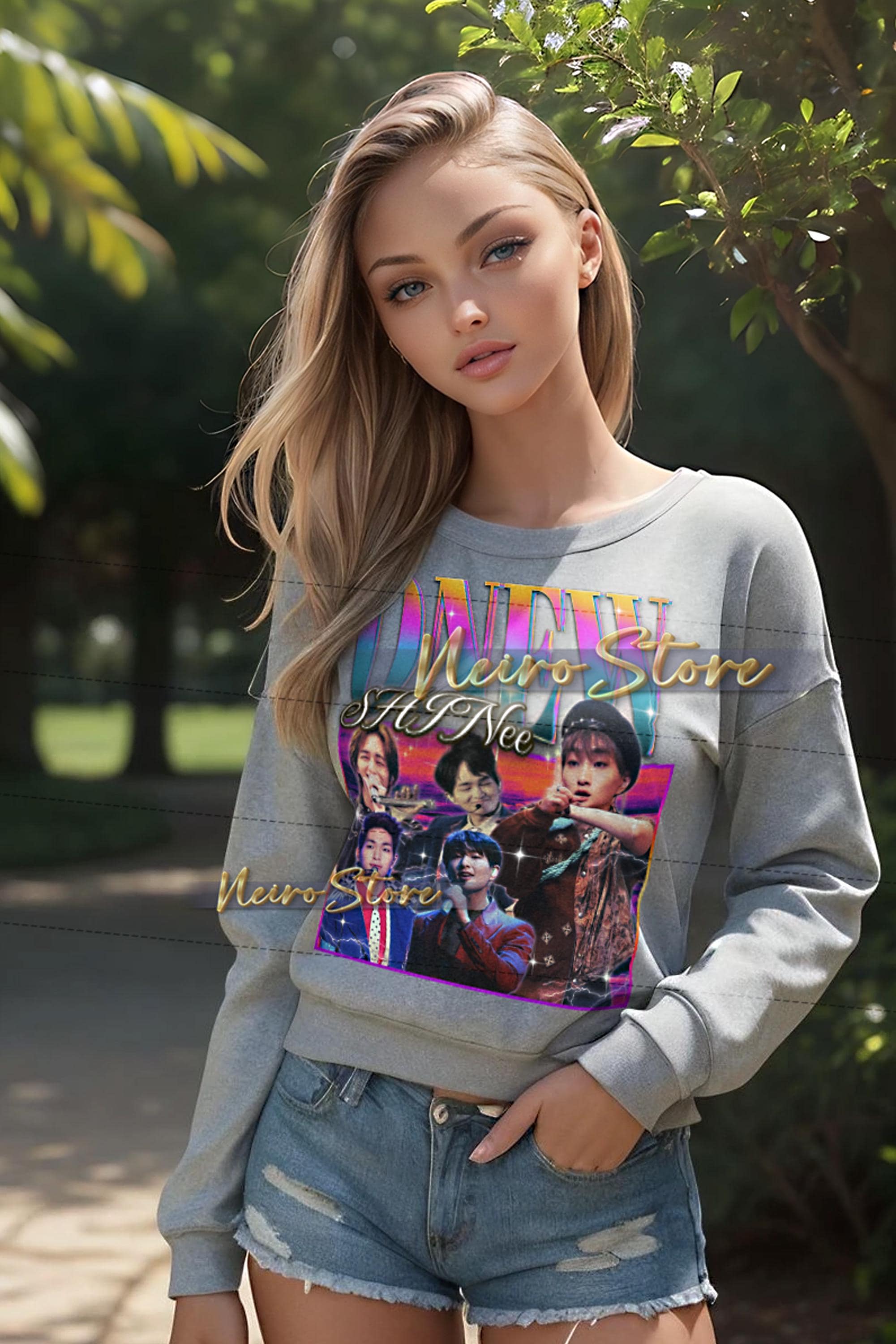 オニュ ONEW ユニフォームTシャツ ONEW SHINEE Shirt - Onew Shinee Retro Tees, Onew Shinee