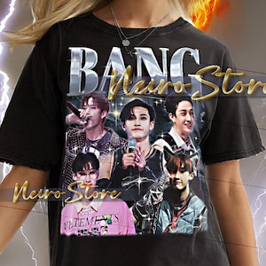 BANG CHAN-shirt - Bang Chan retro T-shirts, Bang Chan bootleg-t-shirt, Bang Chan vintage jaren 90, verdwaalde kinderen K-Pop Idol-sweater