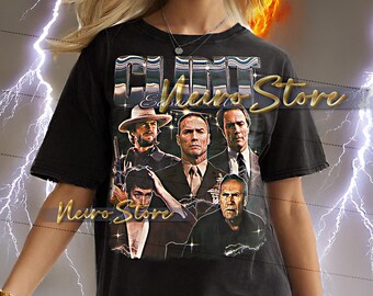 溝*尻様 Clint Eastwood 90’s VINTAGE Tシャツ LE CLINT EASTWOOD Shirt, Clint Eastwood Vintage Shirt, Clint Eastwood