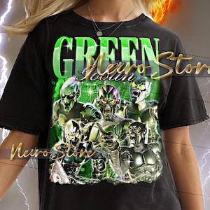 Chemise GREEN GOBLIN - t-shirts rétro vert lutin, t-shirt bootleg vert lutin, vintage des années 90 vert lutin, sweat-shirt méchant Spider-Man