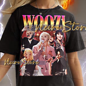 Shirt WOOZI SEVENTEEN - Woozi Seventeen Retro T-shirts, Woozi Seventeen Bootleg-t-shirt, K-Pop Idol-sweater