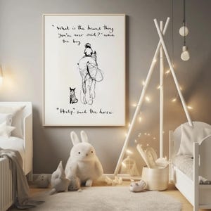 Charlie Mackesy, zinvolle print. Hoge kwaliteit poster met tekst. Print met betekenis, poster voor kinderkamer, kinderkamer. alleen afdrukken.