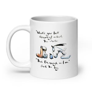 Charlie Mackesy Tasse: Der Junge, der Maulwurf, der Fuchs und das Pferd, Illustration, Freundlichkeit, psychische Gesundheit, Motivation, positive Botschaft, Kinder
