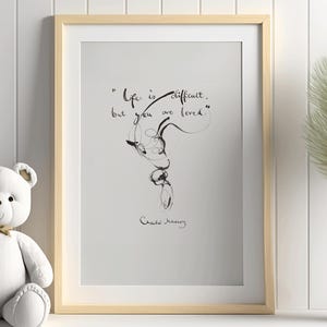 Charlie Mackesy-print, hoogwaardige inspirerende poster De jongen de mol, de vos en het paard. Voor pasgeboren kinderkamer, kinderdagverblijf, school.