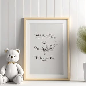 Lámina enmarcada de Charlie Mackesy, El niño, el topo, el zorro y el caballo, póster de alta calidad. Para habitación de recién nacidos, guardería, escuela, tienda de arte.