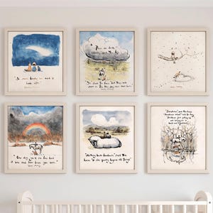 Impresión enmarcada Charlie Mackesy: El niño, el topo, el zorro y el caballo - Perfecto para habitaciones de bebés/niños, póster artístico de alta calidad para recién nacidos