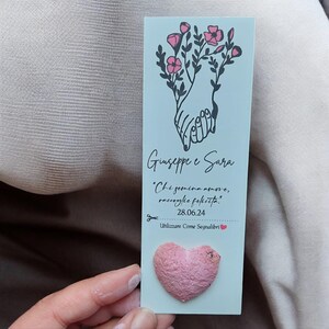 Carta semi personale / Bomboniere in carta semi / Regalo in carta semi / Regalo di fiori