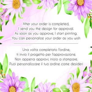 Carta semi personale / Bomboniere in carta semi / Regalo in carta semi / Regalo di fiori immagine 7