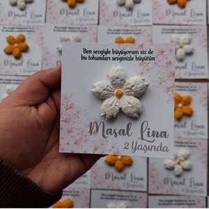 Carta semi personale / Bomboniere in carta semi / Regalo in carta semi / Regalo di fiori