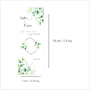 Carta semi personale / Bomboniere in carta semi / Regalo in carta semi / Regalo di fiori immagine 5
