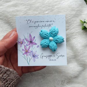 Personel  seed paper | Seed paper favors | Seed paper gift | Flowers gift
