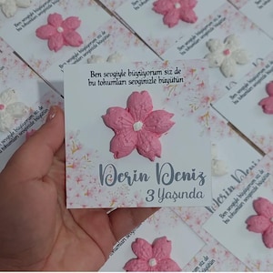 Personel  seed paper | Seed paper favors | Seed paper gift | Flowers gift