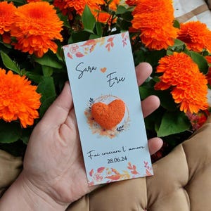 Carta semi personale / Bomboniere in carta semi / Regalo in carta semi / Regalo di fiori