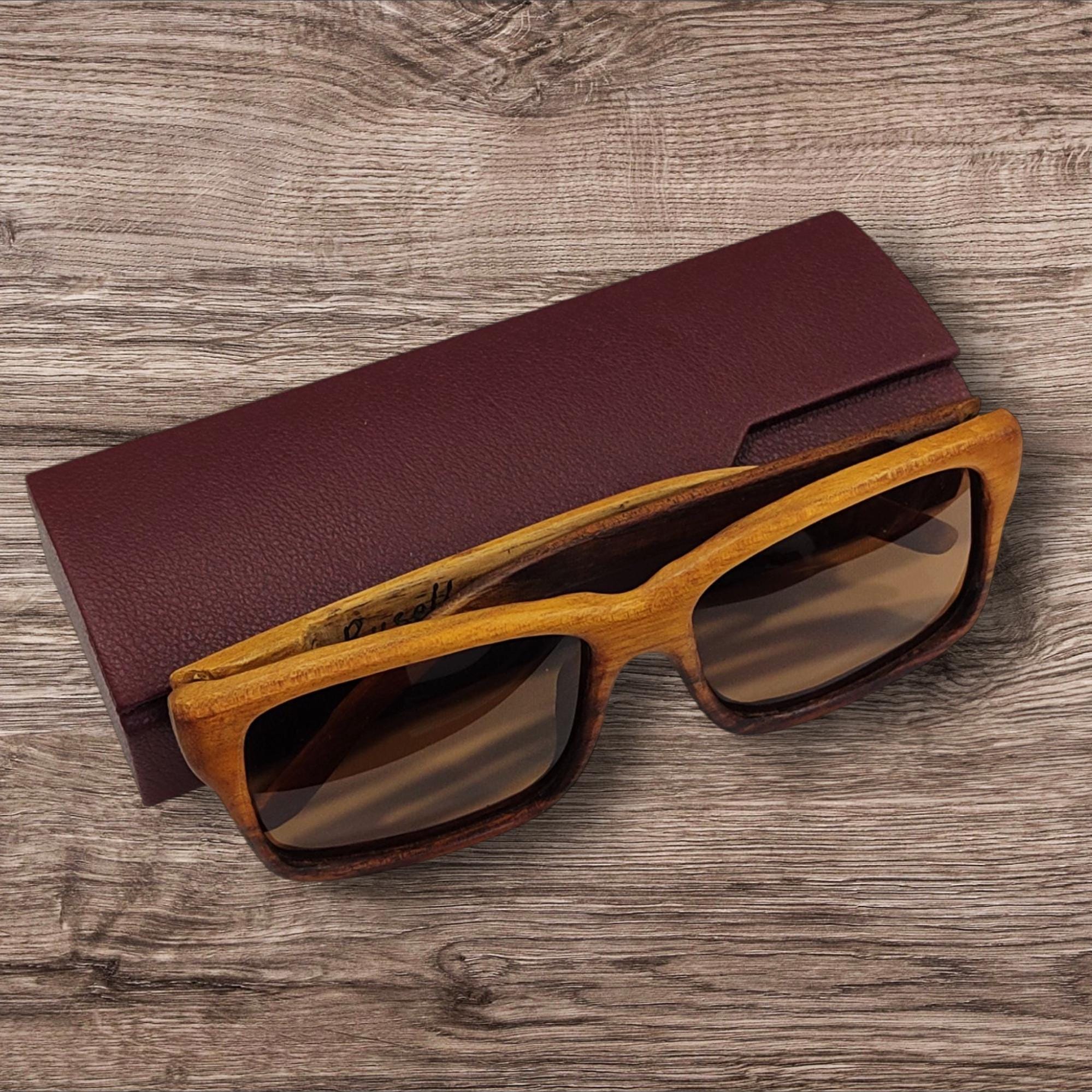 Sole Polarizzati Occhiali Legno Sole MarroneKOPSI