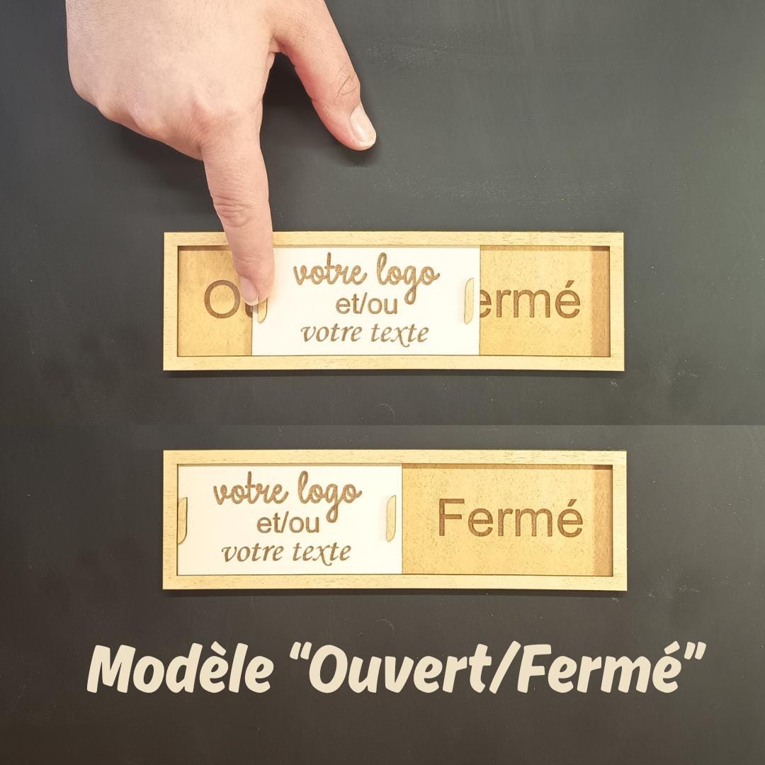 Lockable Slider Sign Customizable Wooden Sliding Sign - Etsy