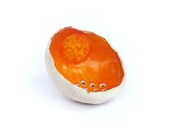 Orange soap dish , ceramic soap dish housewares pottery