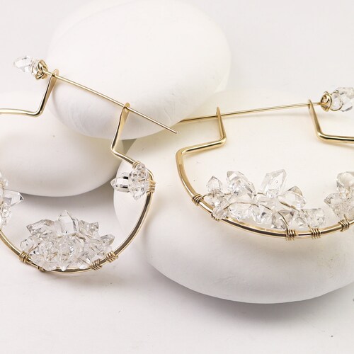 安い正本 in her Herkimer Seed earrings | www.ebadiinn.gr