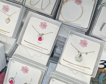 Wholesale Box / Surprise Box - One item per box - Assortment of Cuffs, Hoops, Studs, Necklaces, Rings in Silver, Gold, and Rose Gold Fill