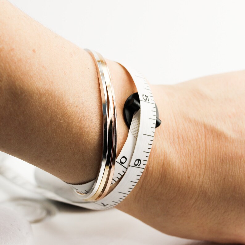 Gold Square Cuff Bracelet Custom Sized Gold Fill Stacking Etsy