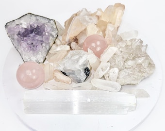 Surprise Box with an Assortment of Crystals and Specimens, Crystal Surprise Box, Metaphysical Gift, Tarot Gift, Divination Gift