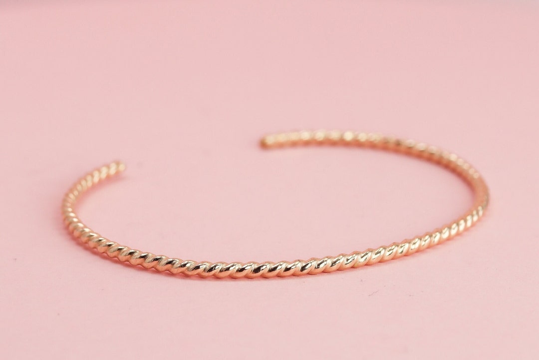Large Twisted Gold Cuff main image 0