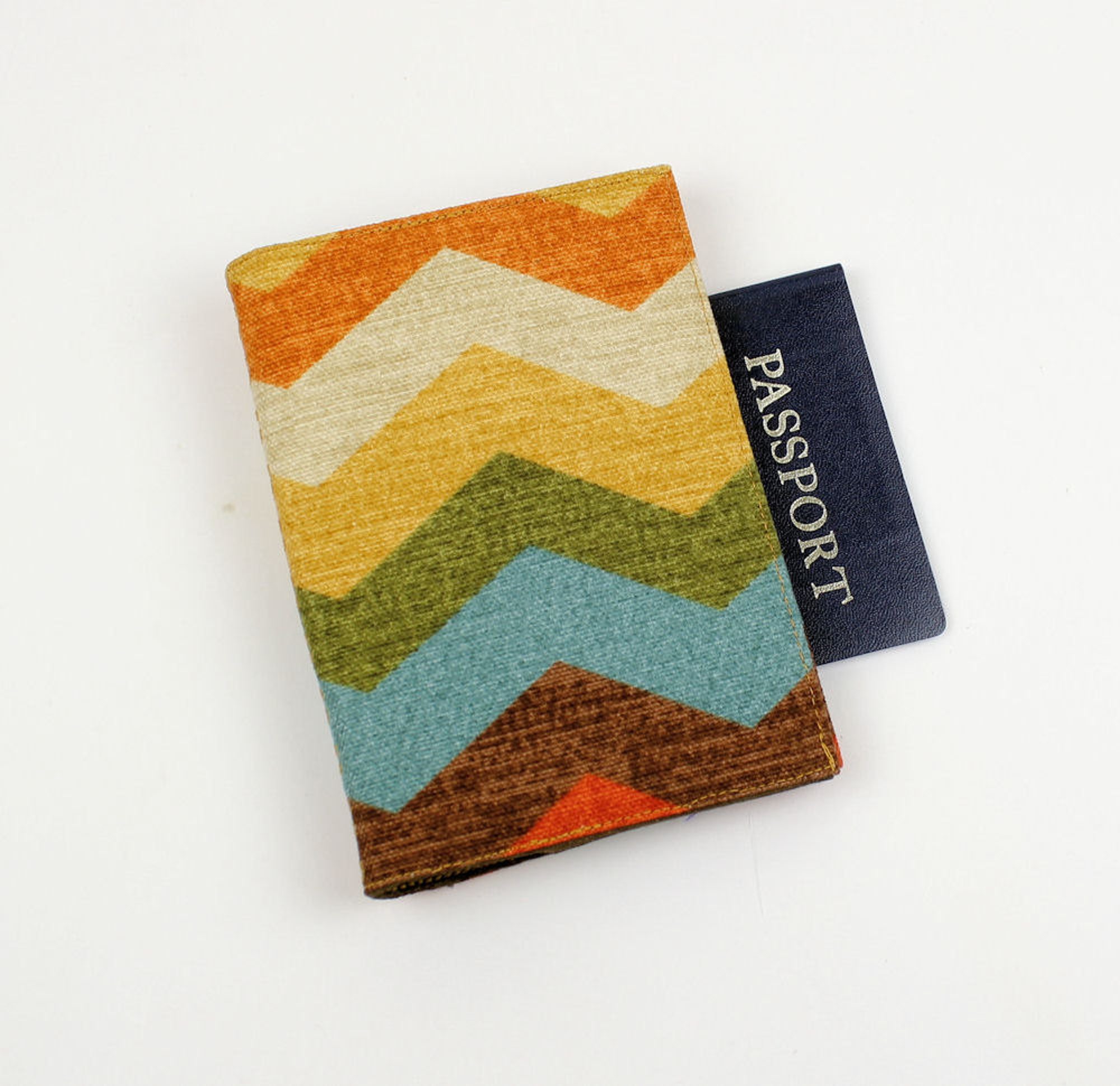 Panama Wave Passport Cover with Closure