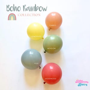 Boho Rainbow DIY Balloon Garland Kit | Muted Rainbow Balloon Arch | Boho Baby Shower | First Birthday Decor | Boho Birthday | Bridal Shower