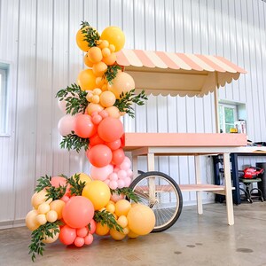 Sweet Peach Pink Blush DIY Balloon Garland Kit | 1st Birthday Balloon Arch Decor | Peach Bachelorette Party Birthday Decor Baby Shower