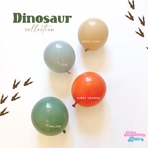 Dinosaur Balloon Garland Kit  |  Jurassic Party Decor for Kids Birthday | Boho Dino Baby Shower, Wild One First Birthday. Jungle Balloons
