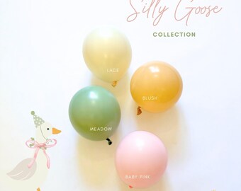 Silly Goose Balloon Garland Kit: Pastel Vintage Birthday Arch
