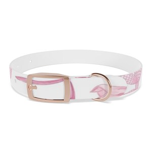 Ribbon Dog Collar: Adjustable TPU Pet Collar with Anodized Buckle