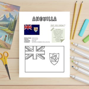 North America & Caribbean Flags Coloring Pages, Fun Facts + Quizzes ...