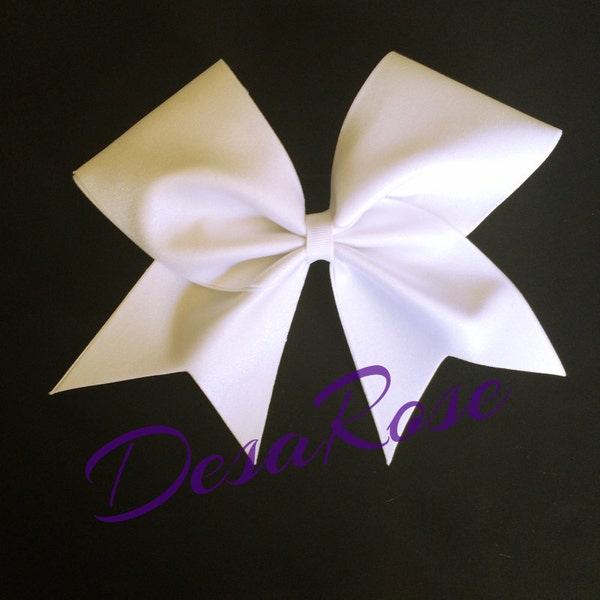 White Competition Cheer Bow