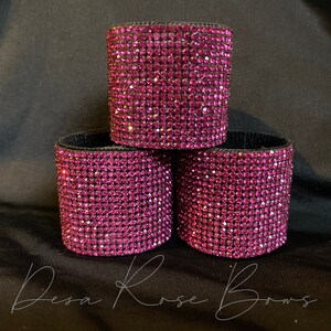 Pink Rhinestone Ponytail Cuff - Etsy display picture 1