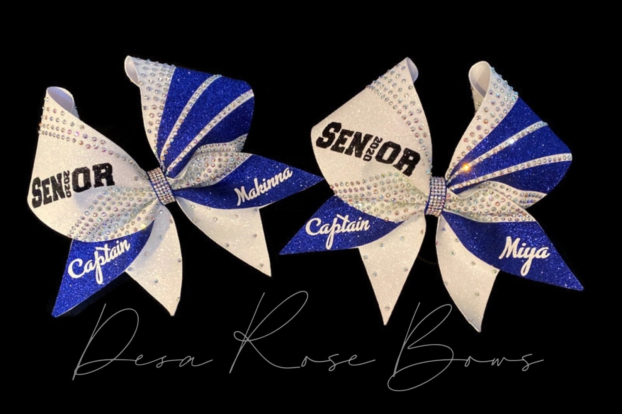 Senior Bow With Rhinestones~ You Choose Colors and Customization - Etsy
