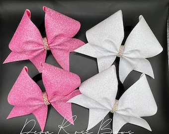 Glitter Pigtail Bow Set – Competition Cheer Bows