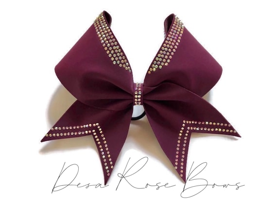 Maroon Rhinestone Bow Maroon Rhinestone Bow